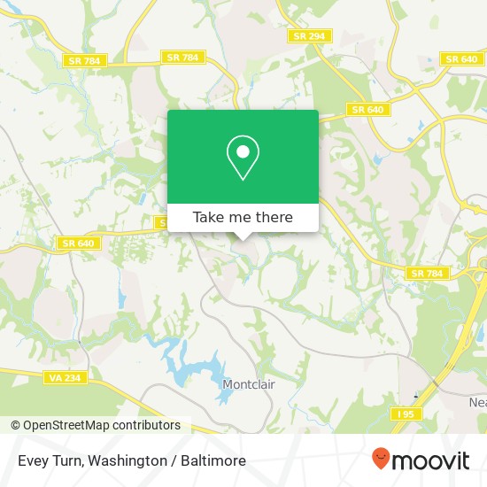 Mapa de Evey Turn, Woodbridge, VA 22193