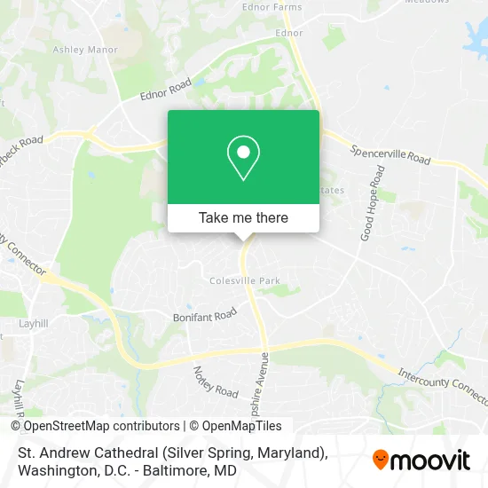 St. Andrew Cathedral (Silver Spring, Maryland) map