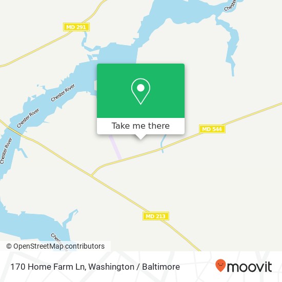 Mapa de 170 Home Farm Ln, Chestertown, MD 21620