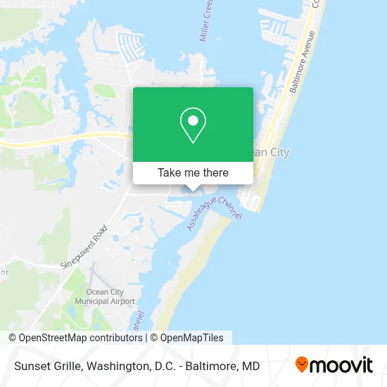 Sunset Grille map