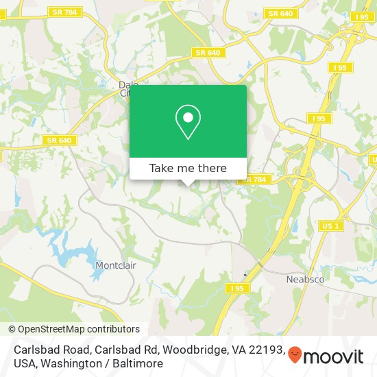 Carlsbad Road, Carlsbad Rd, Woodbridge, VA 22193, USA map