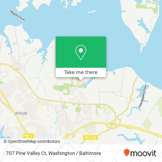 707 Pine Valley Ct, Arnold, MD 21012 map