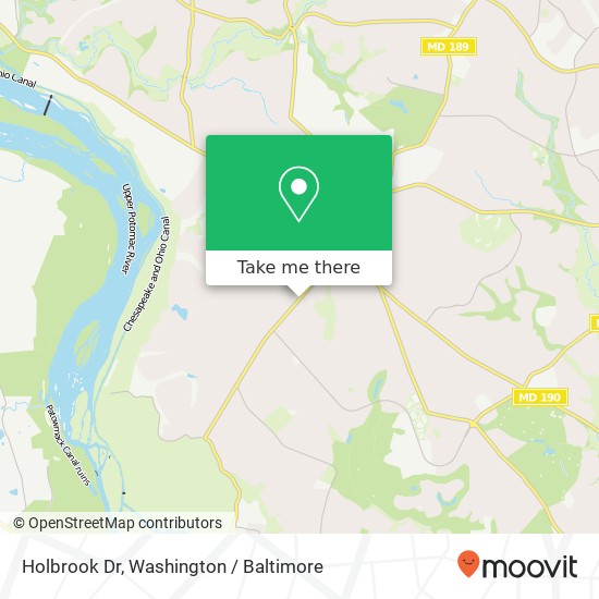 Mapa de Holbrook Dr, Potomac, MD 20854