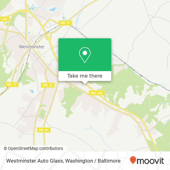 Westminster Auto Glass, 841 Baltimore Blvd map