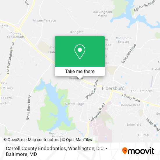 Carroll County Endodontics map