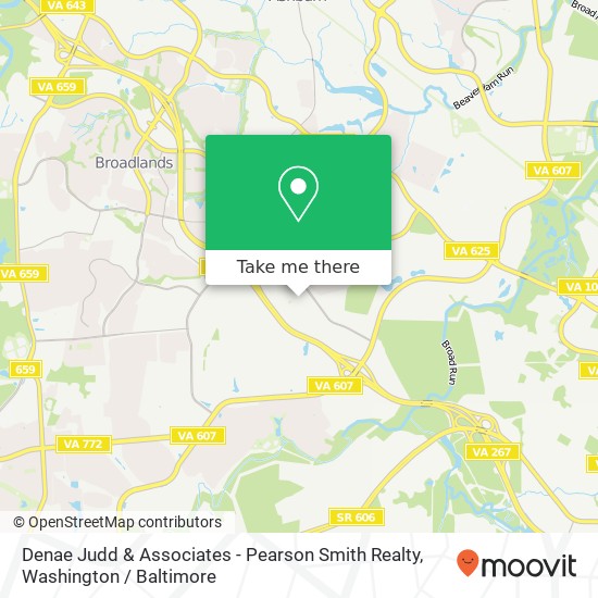 Mapa de Denae Judd & Associates - Pearson Smith Realty, 43777 Central Station Dr