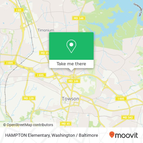 Mapa de HAMPTON Elementary, 1115 Charmuth Rd