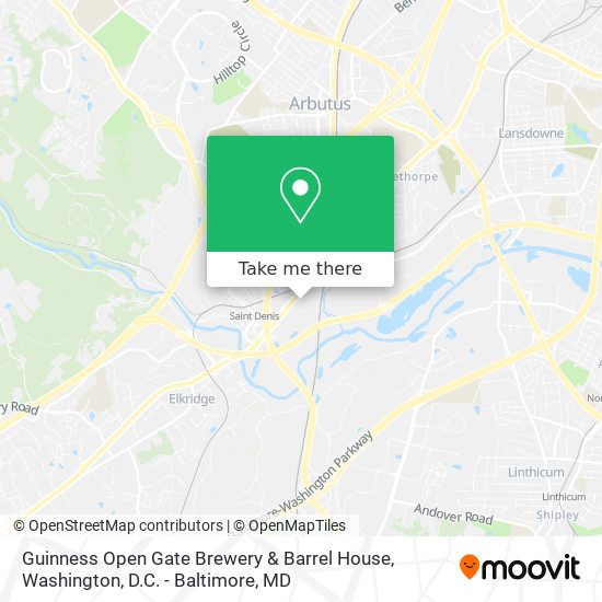 Guinness Open Gate Brewery & Barrel House map