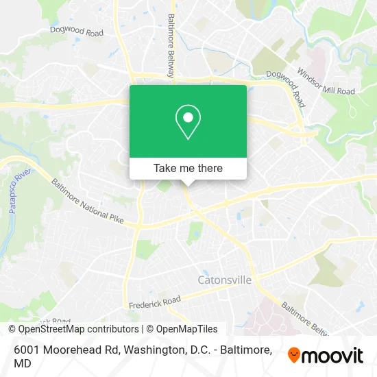 6001 Moorehead Rd map