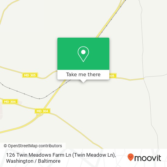 Mapa de 126 Twin Meadows Farm Ln (Twin Meadow Ln), Centreville, MD 21617