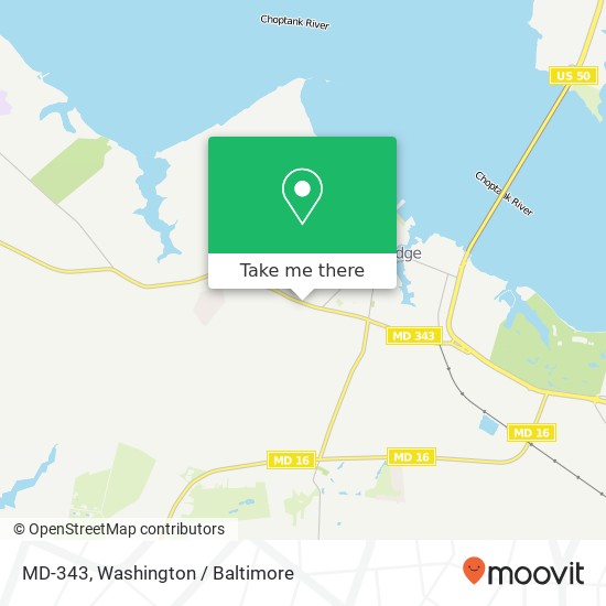 MD-343, Cambridge, MD 21613 map