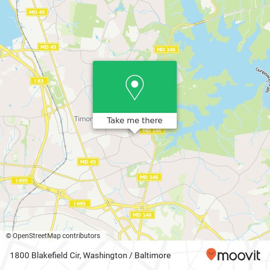 1800 Blakefield Cir, Lutherville Timonium, MD 21093 map