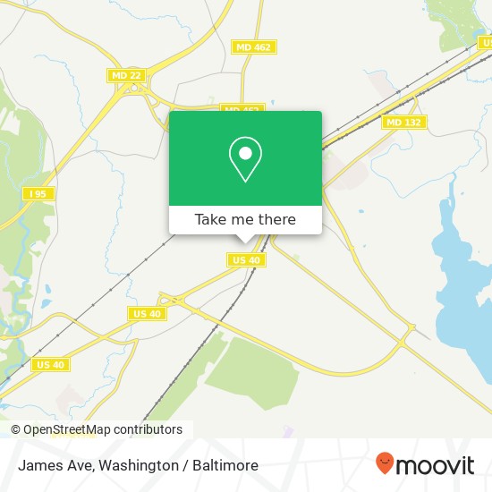 Mapa de James Ave, Aberdeen, MD 21001