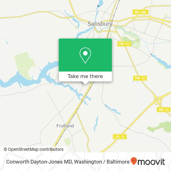 Mapa de Conworth Dayton-Jones MD, 201 Pine Bluff Rd