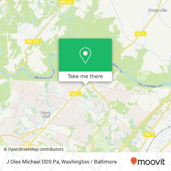 J Oles Michael DDS Pa, 4204 Forge Rd map