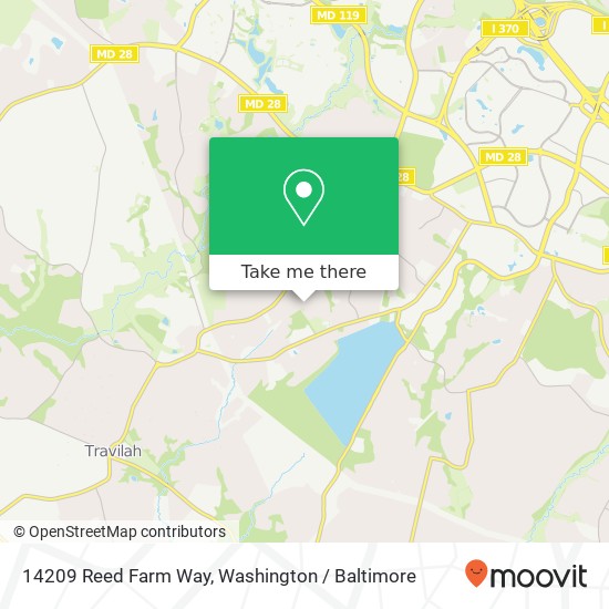 Mapa de 14209 Reed Farm Way, Gaithersburg, MD 20878
