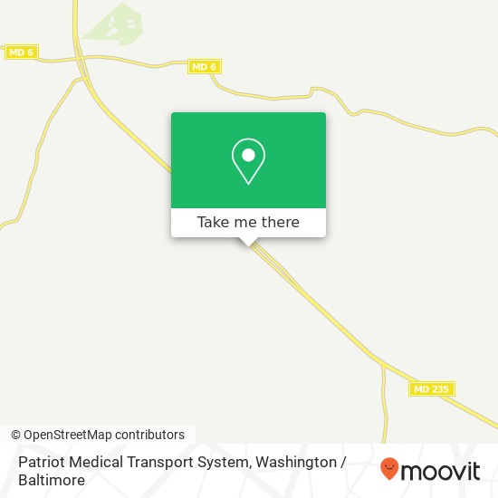 Patriot Medical Transport System map