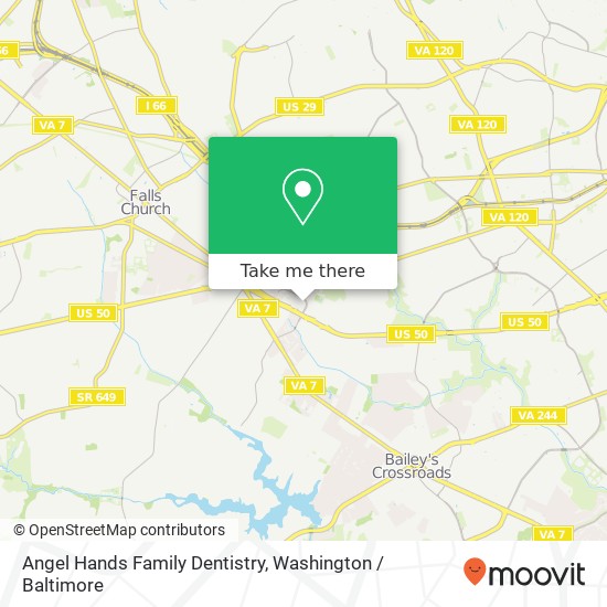 Angel Hands Family Dentistry, Patrick Henry Dr map