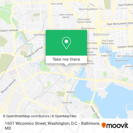 1601 Wicomico Street map