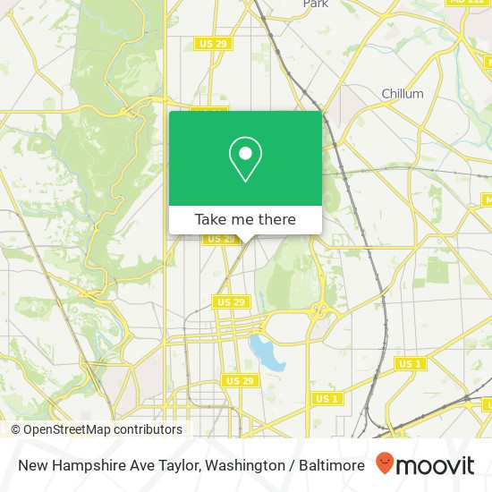 New Hampshire Ave Taylor, Washington, DC 20011 map