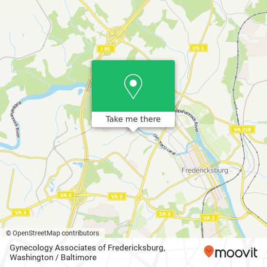 Gynecology Associates of Fredericksburg, 221 Park Hill Dr map