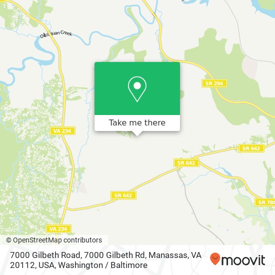 7000 Gilbeth Road, 7000 Gilbeth Rd, Manassas, VA 20112, USA map