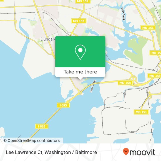 Mapa de Lee Lawrence Ct, Dundalk, MD 21222