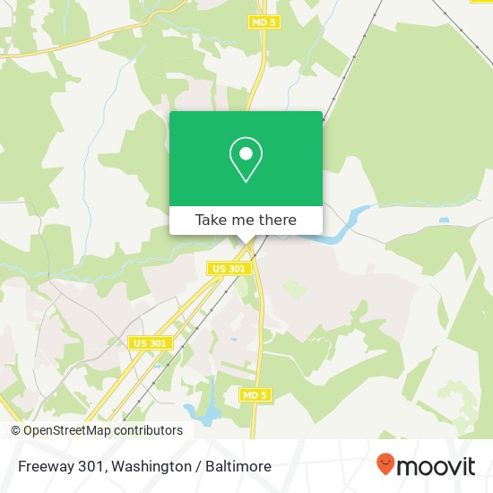 Mapa de Freeway 301, Waldorf, MD 20601