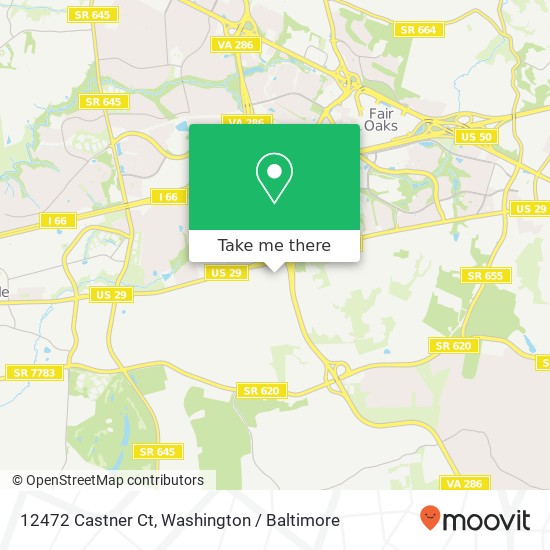 Mapa de 12472 Castner Ct, Fairfax, VA 22030