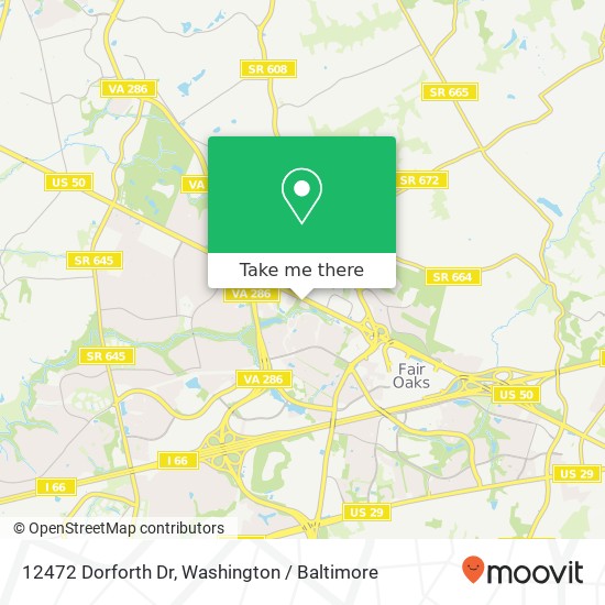 12472 Dorforth Dr, Fairfax, VA 22033 map