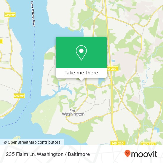 235 Flaim Ln, Fort Washington, MD 20744 map