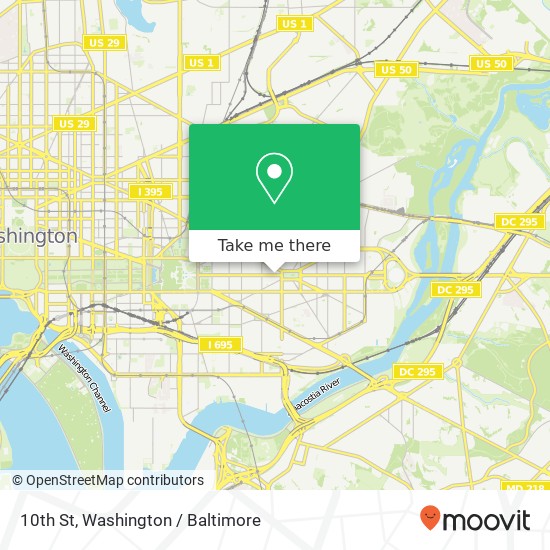 Mapa de 10th St, Washington, DC 20003