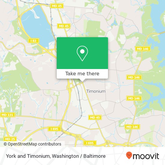 York and Timonium, Lutherville Timonium, MD 21093 map
