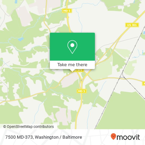 Mapa de 7500 MD-373, Brandywine, MD 20613