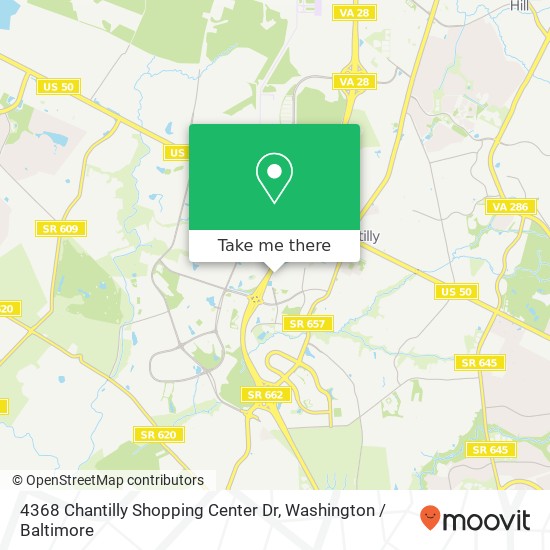4368 Chantilly Shopping Center Dr, Chantilly, VA 20151 map