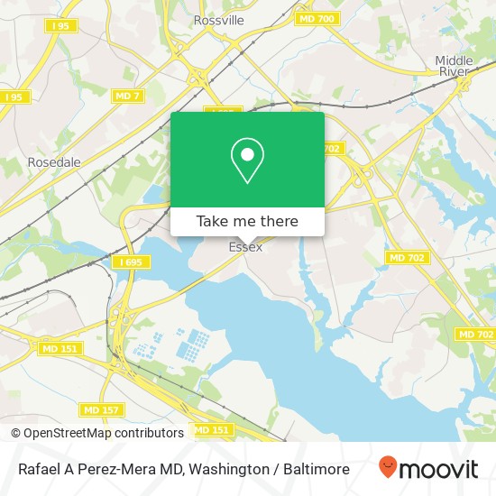 Mapa de Rafael A Perez-Mera MD, 406 Eastern Blvd
