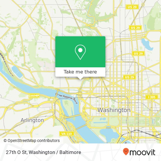 Mapa de 27th O St, Washington, DC 20007