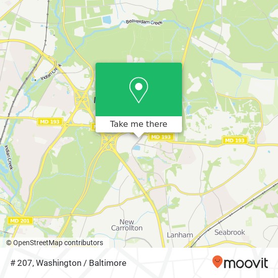 # 207, 7500 Hanover Pkwy # 207, Greenbelt, MD 20770, USA map