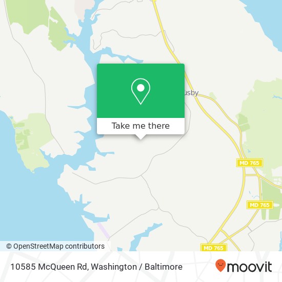 10585 McQueen Rd, Lusby, MD 20657 map