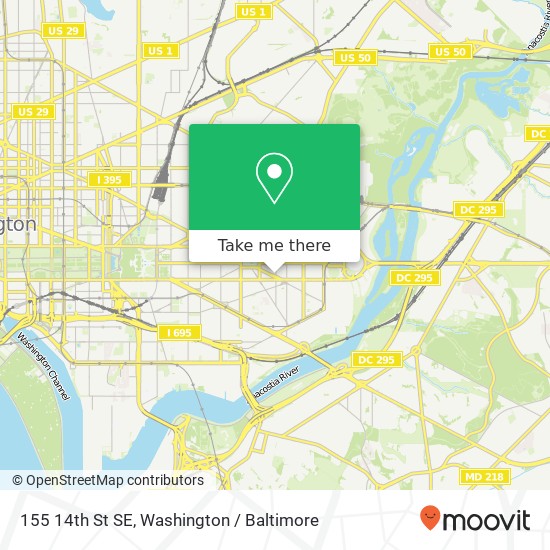 155 14th St SE, Washington, DC 20003 map