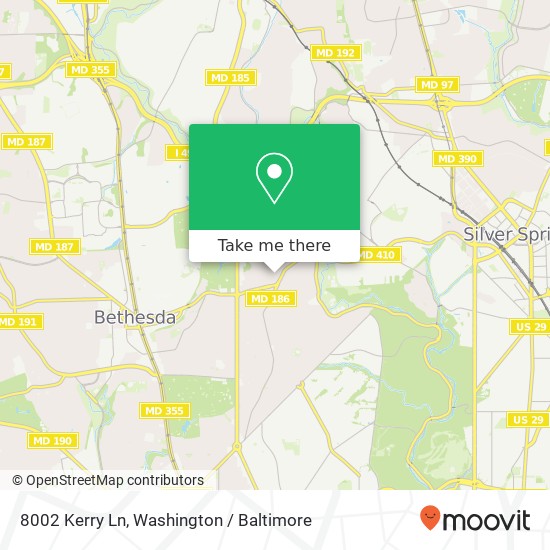 Mapa de 8002 Kerry Ln, Chevy Chase, MD 20815
