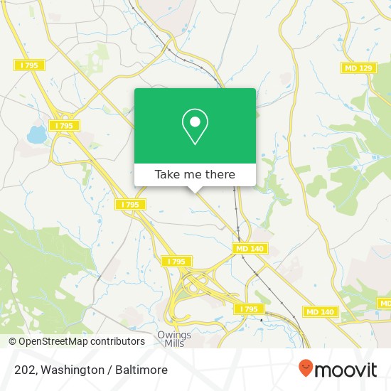 202, 10902 Reisterstown Rd #202, Owings Mills, MD 21117, USA map