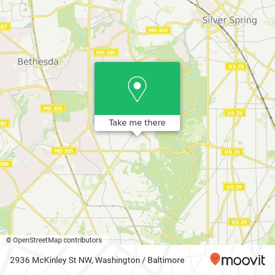 Mapa de 2936 McKinley St NW, Washington, DC 20015