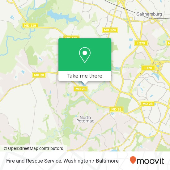 Fire and Rescue Service map