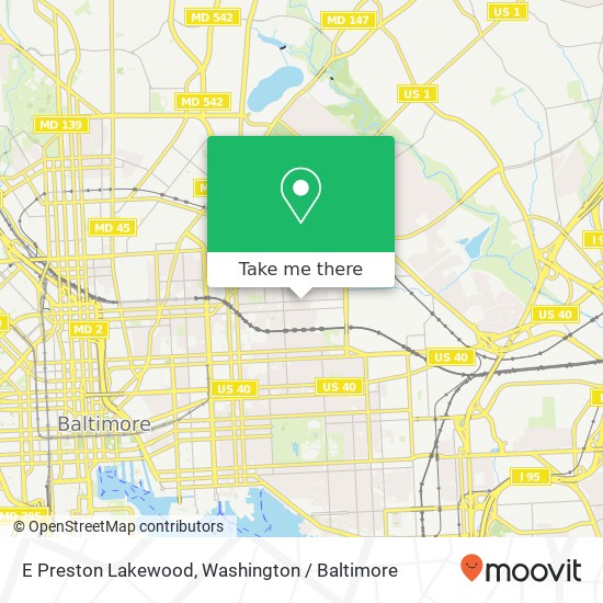 E Preston Lakewood, Baltimore, MD 21213 map