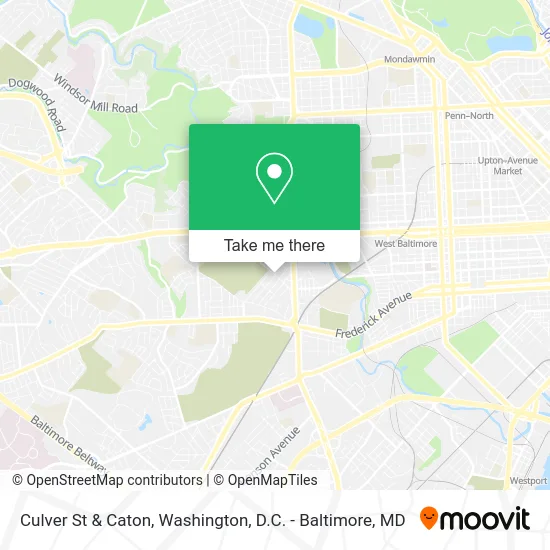 Culver St & Caton map