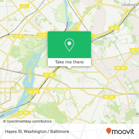 Hayes St, Washington, DC 20019 map