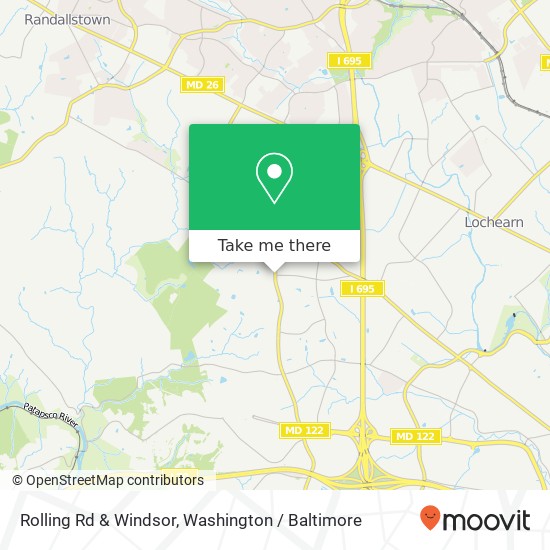Rolling Rd & Windsor, Windsor Mill, MD 21244 map