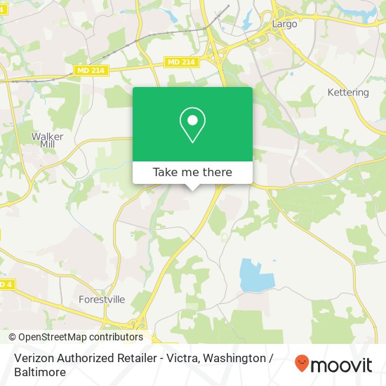 Verizon Authorized Retailer - Victra, 1781 Ritchie Station Ct map
