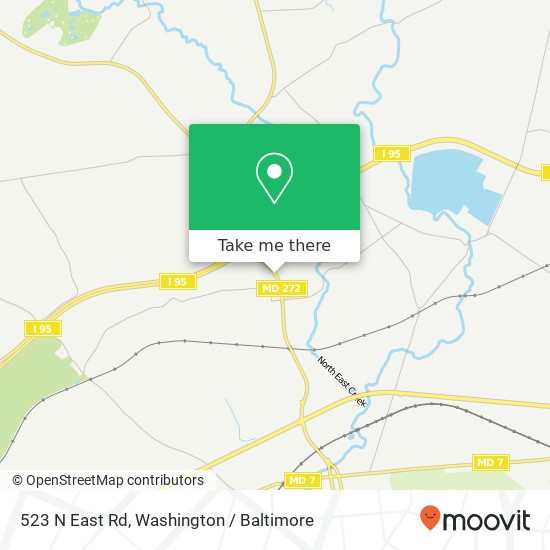 Mapa de 523 N East Rd, North East, MD 21901